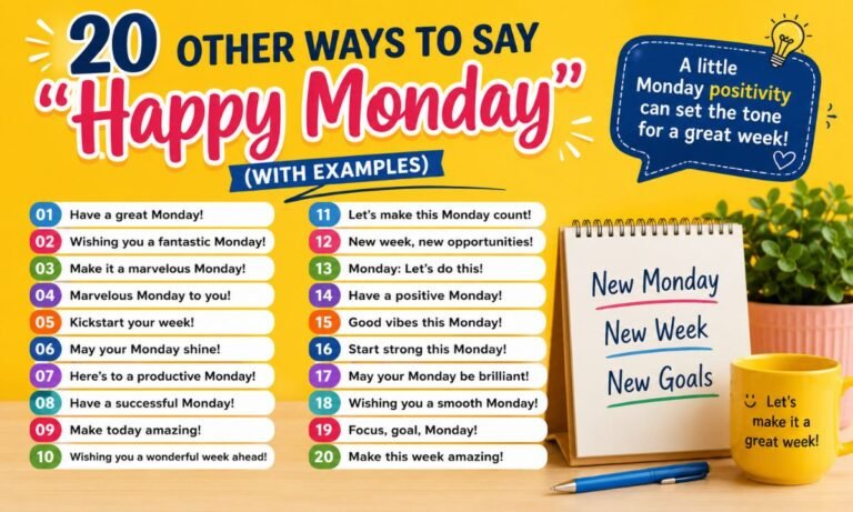 20 Other Ways to Say "Happy Monday" (With Examples)