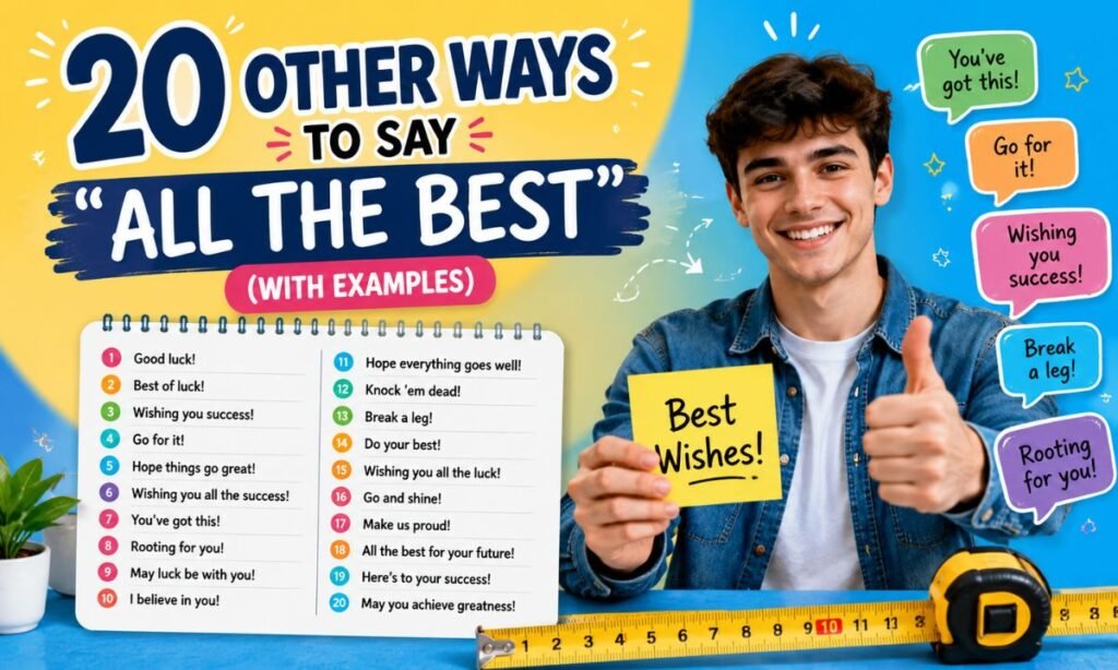 20 Other Ways to Say All the Best (With Examples)