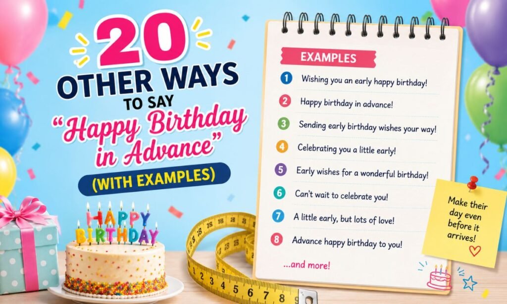 20 Other Ways to Say Happy Birthday in Advance (With Examples) (1)