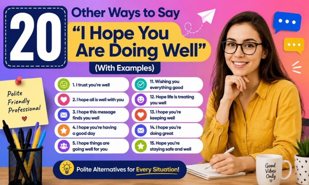20 Other Ways to Say I Hope You Are Doing Well (With Examples)