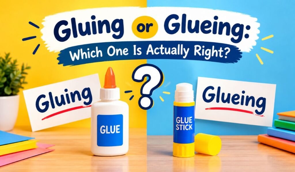 Gluing or Glueing: Which One Is Actually Right?