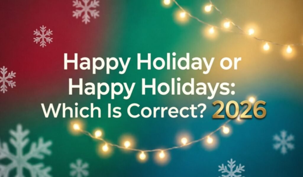 Happy Holiday or Happy Holidays: Which Is Correct? 2026