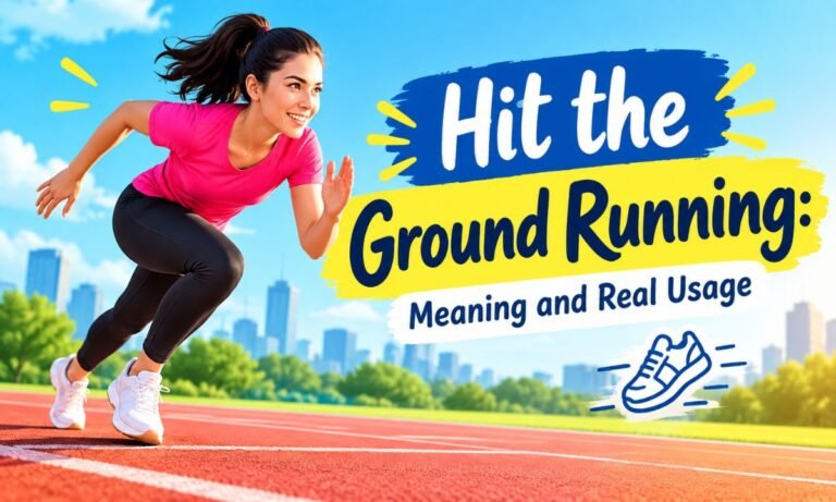Hit the Ground Running Meaning and Real Usage