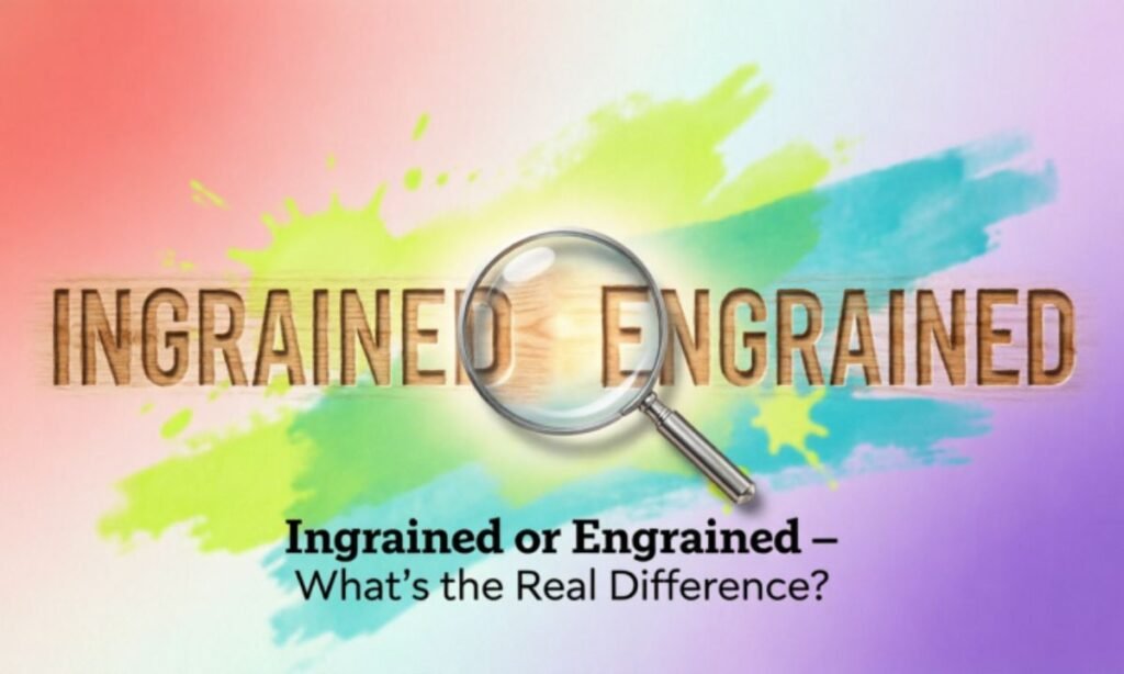 Ingrained or Engrained – Whats the Real Difference