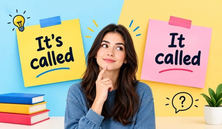 It's Called vs It Called: Meaning, Difference and Usage 2026