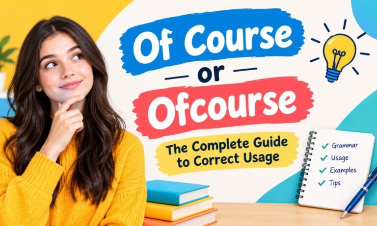 Of Course or Ofcourse The Complete Guide to Correct Usage