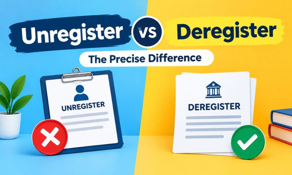 Unregister vs Deregister: The Precise Difference